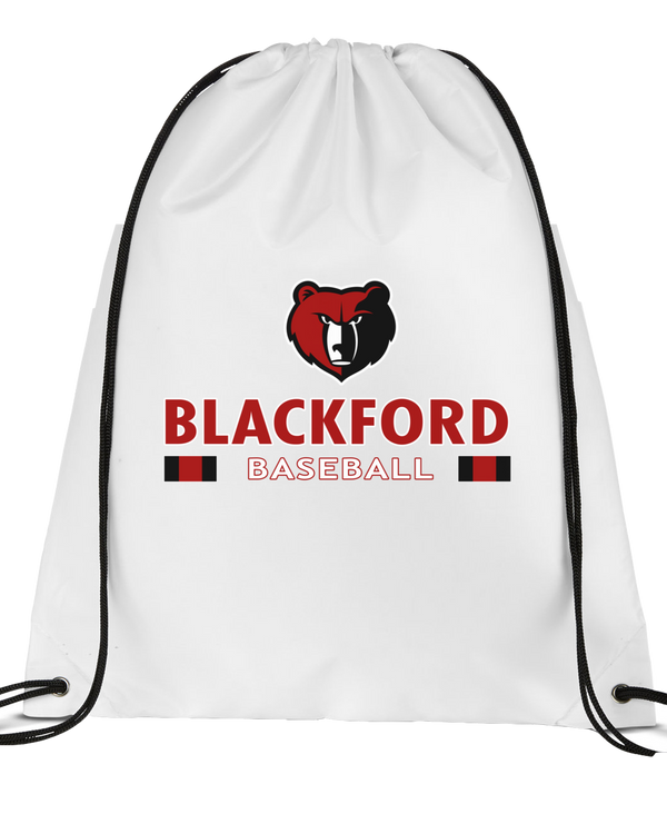 Blackford HS Baseball Stacked - Drawstring Bag