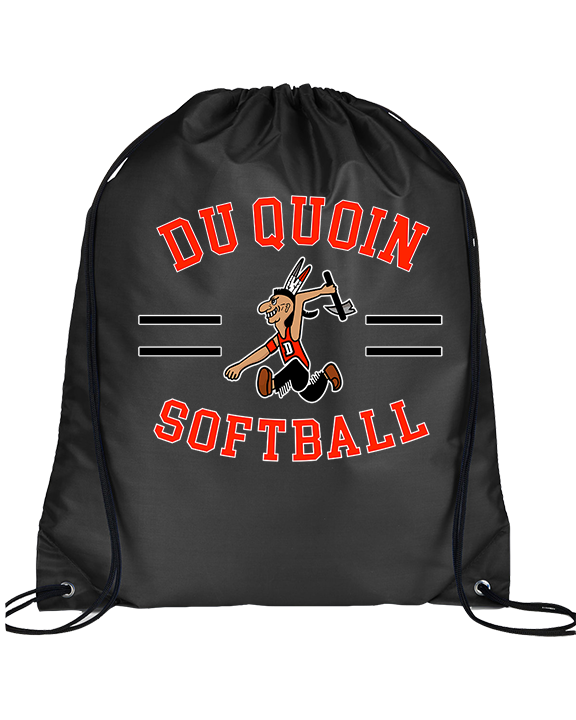 Du Quoin HS Softball Curve - Drawstring Bag