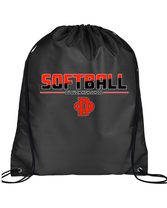 Du Quoin HS Softball Cut - Drawstring Bag