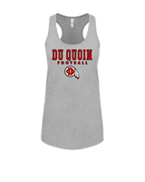 Du Quoin HS Football Block - Womens Tank Top
