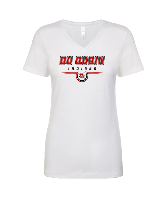Du Quoin HS Football Design - Womens Vneck