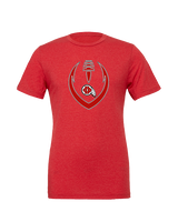 Du Quoin HS Football Full Football - Tri-Blend Shirt