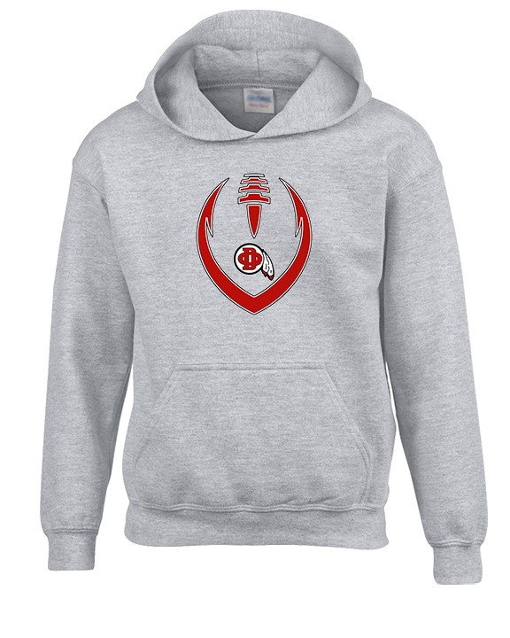 Du Quoin HS Football Full Football - Youth Hoodie