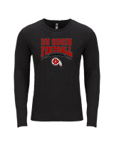 Du Quoin HS Football School Football - Tri-Blend Long Sleeve