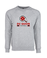Du Quoin HS Football Stacked - Crewneck Sweatshirt