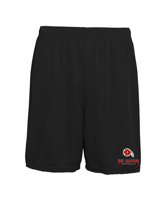 Du Quoin HS Football Stacked - Mens 7inch Training Shorts
