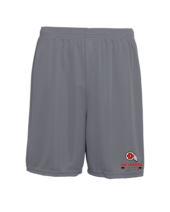 Du Quoin HS Football Stacked - Mens 7inch Training Shorts