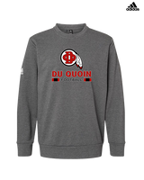 Du Quoin HS Football Stacked - Mens Adidas Crewneck