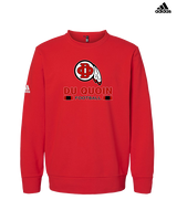 Du Quoin HS Football Stacked - Mens Adidas Crewneck
