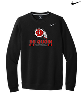 Du Quoin HS Football Stacked - Mens Nike Crewneck