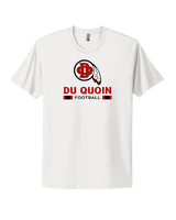 Du Quoin HS Football Stacked - Mens Select Cotton T-Shirt