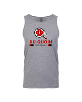 Du Quoin HS Football Stacked - Tank Top