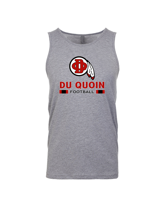 Du Quoin HS Football Stacked - Tank Top