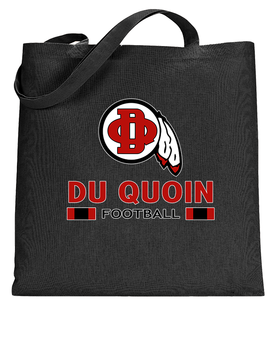 Du Quoin HS Football Stacked - Tote