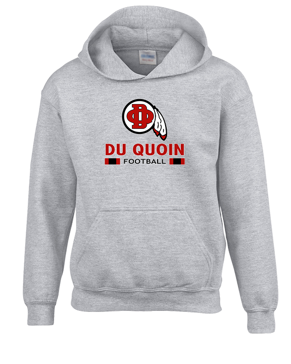 Du Quoin HS Football Stacked - Unisex Hoodie