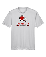 Du Quoin HS Football Stacked - Youth Performance Shirt