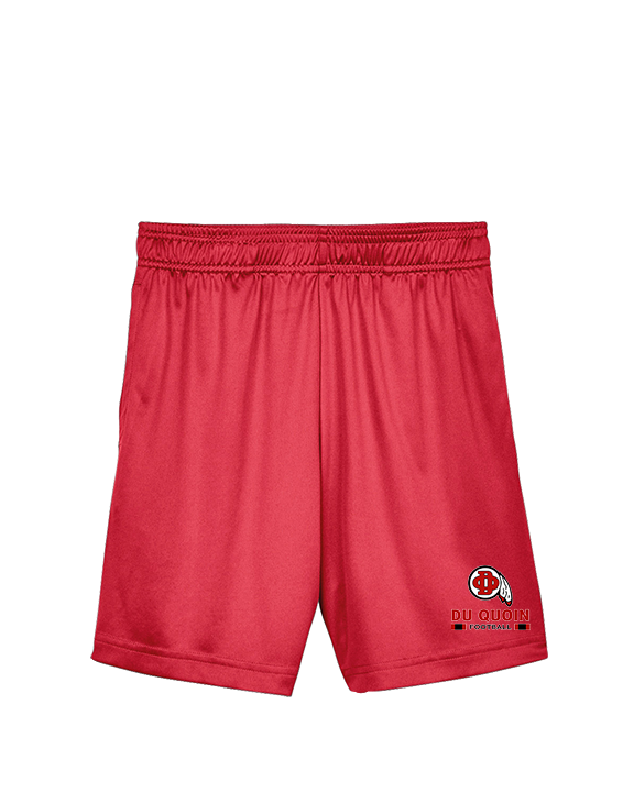 Du Quoin HS Football Stacked - Youth Training Shorts