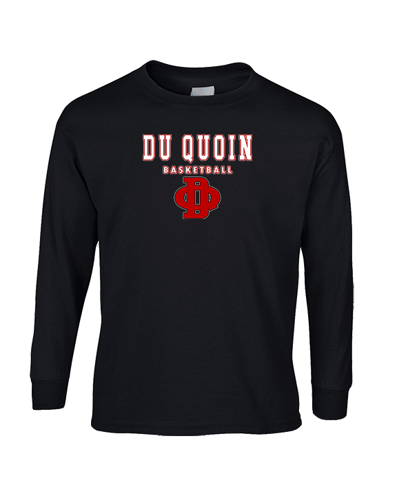 Du Quoin HS Girls Basketball Block - Cotton Longsleeve