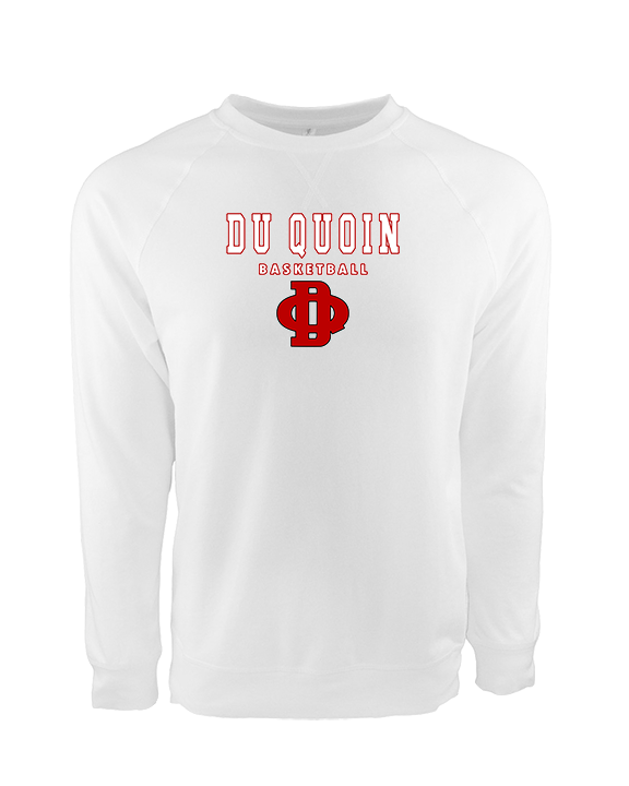 Du Quoin HS Girls Basketball Block - Crewneck Sweatshirt