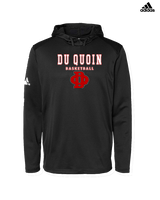 Du Quoin HS Girls Basketball Block - Mens Adidas Hoodie