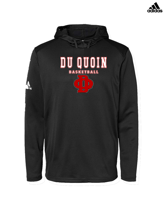 Du Quoin HS Girls Basketball Block - Mens Adidas Hoodie