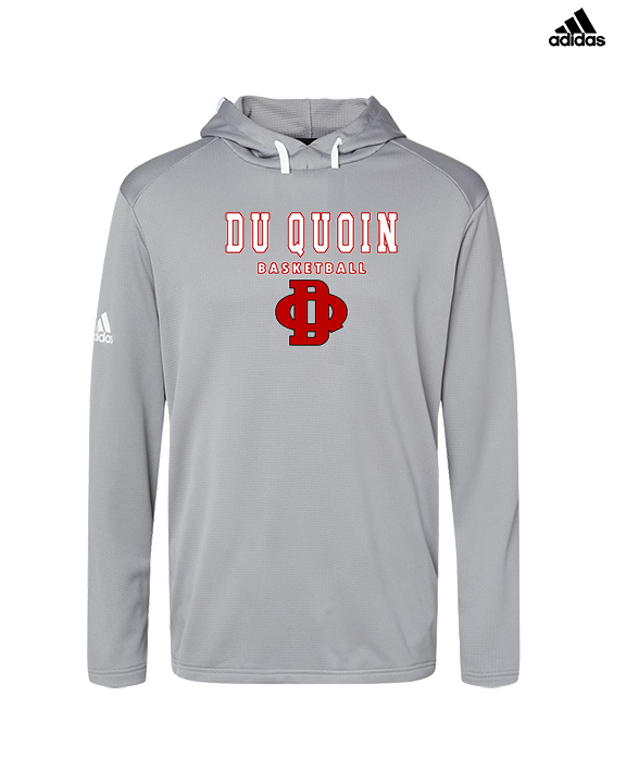 Du Quoin HS Girls Basketball Block - Mens Adidas Hoodie