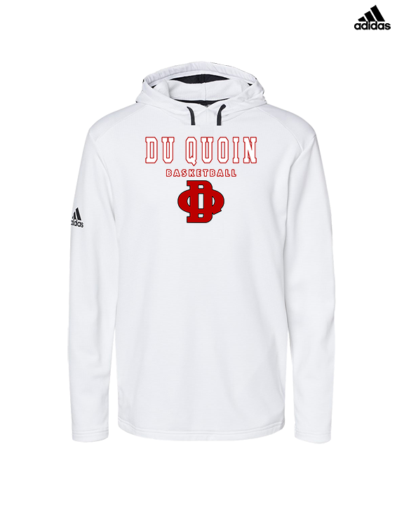 Du Quoin HS Girls Basketball Block - Mens Adidas Hoodie
