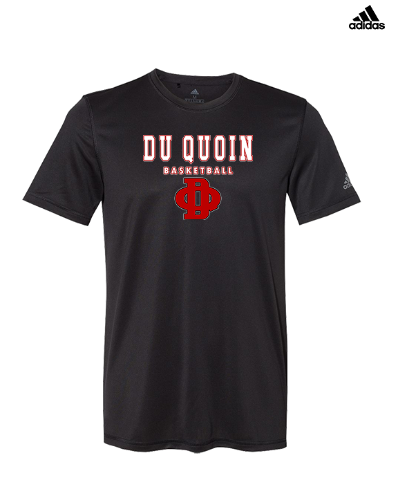 Du Quoin HS Girls Basketball Block - Mens Adidas Performance Shirt