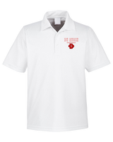 Du Quoin HS Girls Basketball Block - Mens Polo