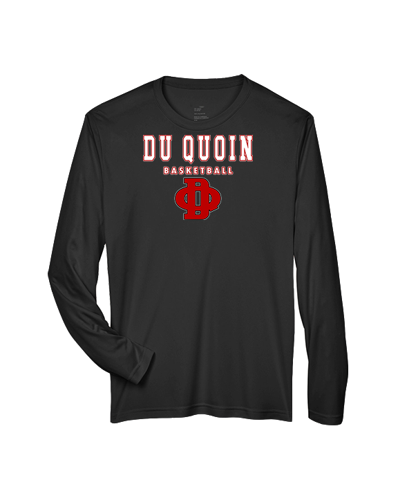 Du Quoin HS Girls Basketball Block - Performance Longsleeve