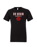 Du Quoin HS Girls Basketball Block - Tri-Blend Shirt