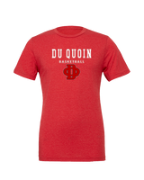 Du Quoin HS Girls Basketball Block - Tri-Blend Shirt