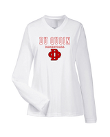 Du Quoin HS Girls Basketball Block - Womens Performance Longsleeve