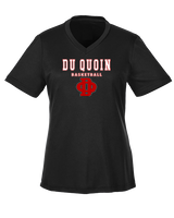 Du Quoin HS Girls Basketball Block - Womens Performance Shirt