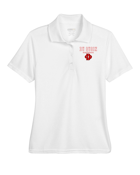 Du Quoin HS Girls Basketball Block - Womens Polo