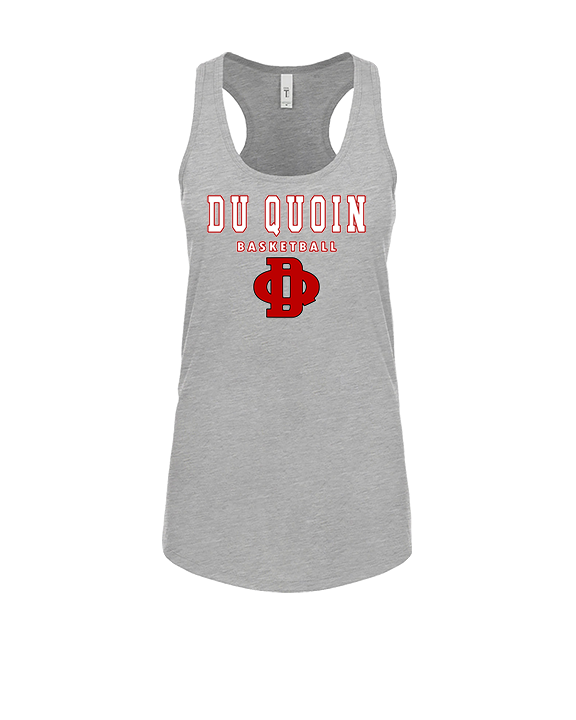 Du Quoin HS Girls Basketball Block - Womens Tank Top