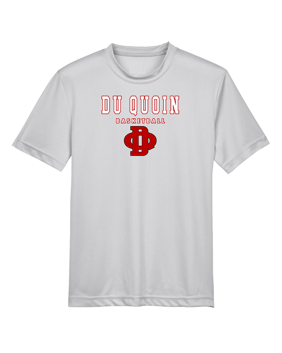Du Quoin HS Girls Basketball Block - Youth Performance Shirt