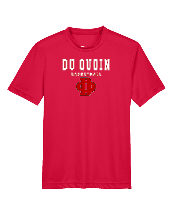 Du Quoin HS Girls Basketball Block - Youth Performance Shirt