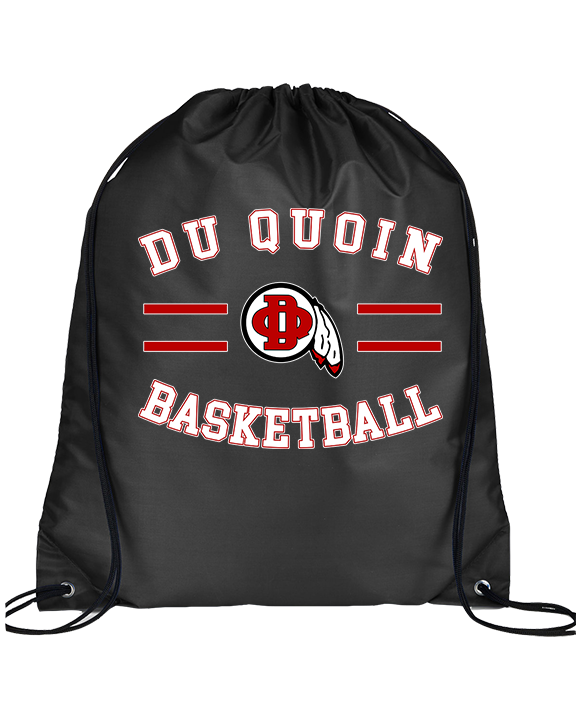 Du Quoin HS Girls Basketball Curve - Drawstring Bag