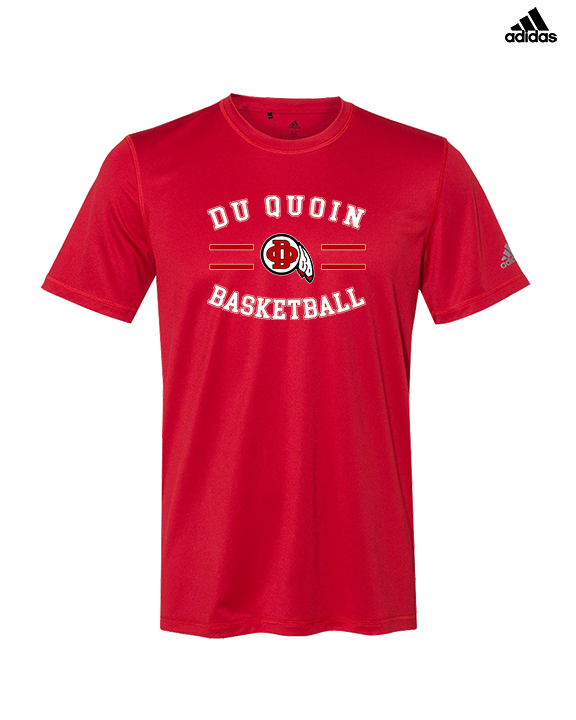Du Quoin HS Girls Basketball Curve - Mens Adidas Performance Shirt
