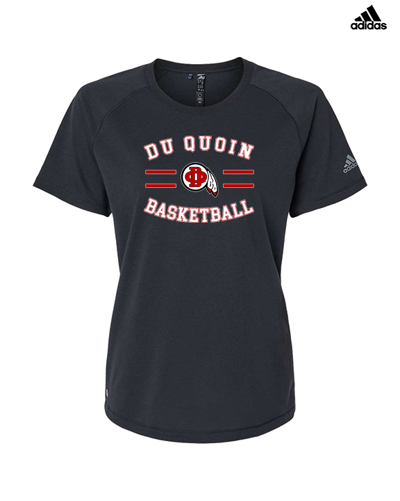 Du Quoin HS Girls Basketball Curve - Womens Adidas Performance Shirt