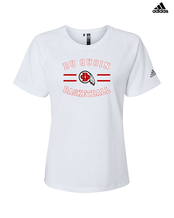 Du Quoin HS Girls Basketball Curve - Womens Adidas Performance Shirt