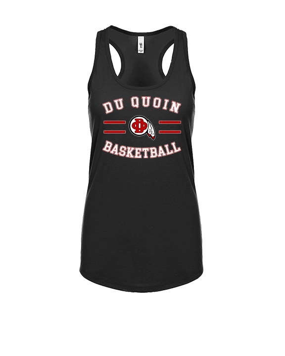 Du Quoin HS Girls Basketball Curve - Womens Tank Top