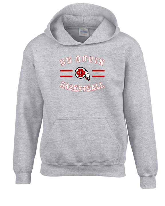 Du Quoin HS Girls Basketball Curve - Youth Hoodie
