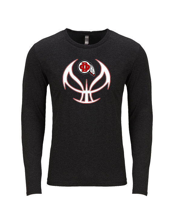 Du Quoin HS Girls Basketball Full Ball - Tri-Blend Long Sleeve