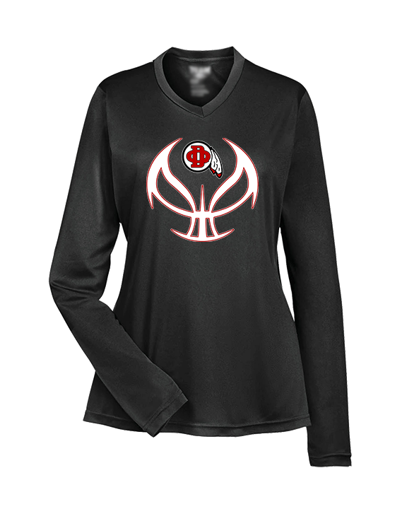 Du Quoin HS Girls Basketball Full Ball - Womens Performance Longsleeve