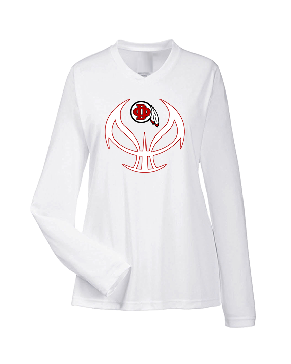 Du Quoin HS Girls Basketball Full Ball - Womens Performance Longsleeve