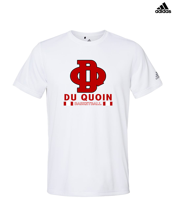 Du Quoin HS Girls Basketball Stacked - Mens Adidas Performance Shirt