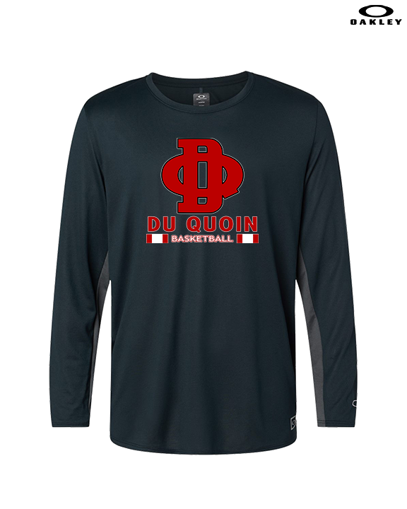 Du Quoin HS Girls Basketball Stacked - Mens Oakley Longsleeve