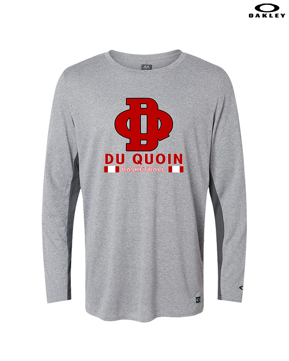 Du Quoin HS Girls Basketball Stacked - Mens Oakley Longsleeve